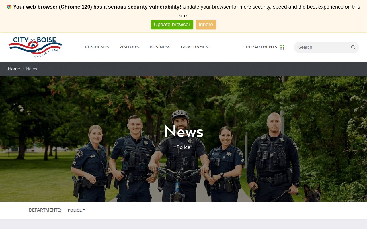 Ada County Boise Police official news and arrest records
