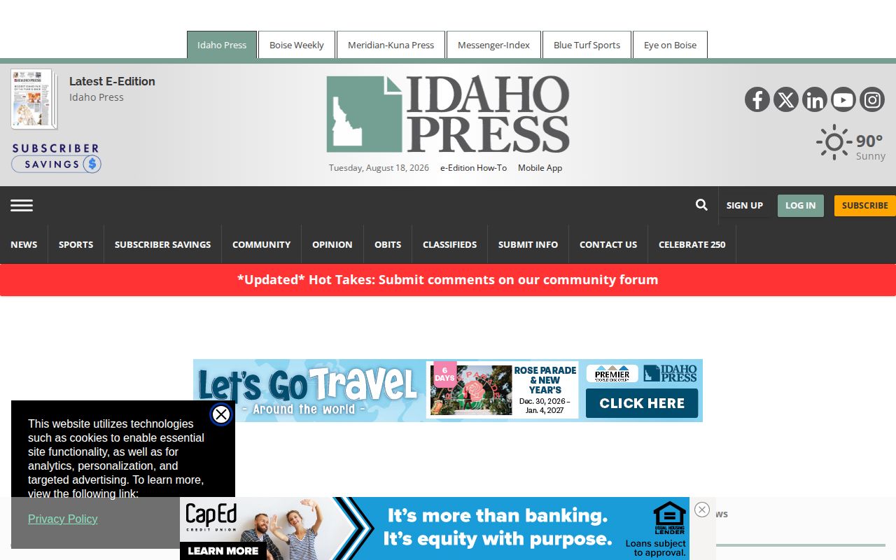 Ada County Idaho Press local crime news outlet